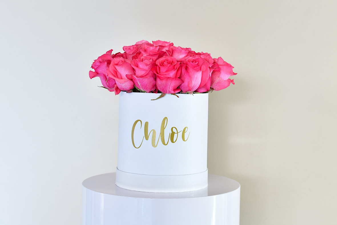 Personalised Rose Box Flower Delivery Sydney