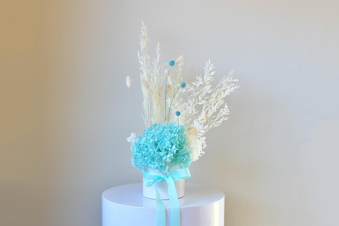 Dried Flowers in a Vase Sydney - Tiffany Blue 