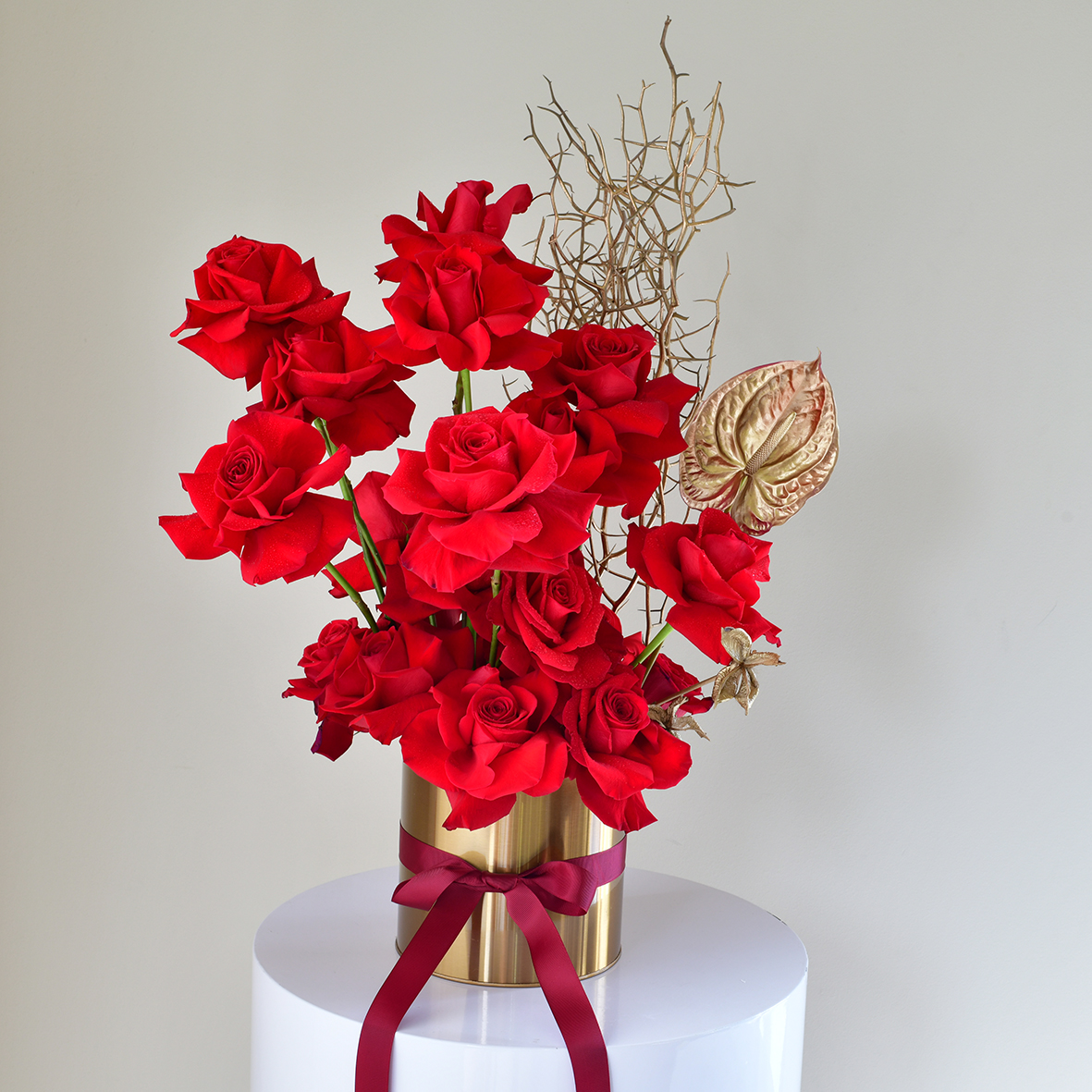 Red Roses in a Vase Sydney Delivery - Valentine's Day Special