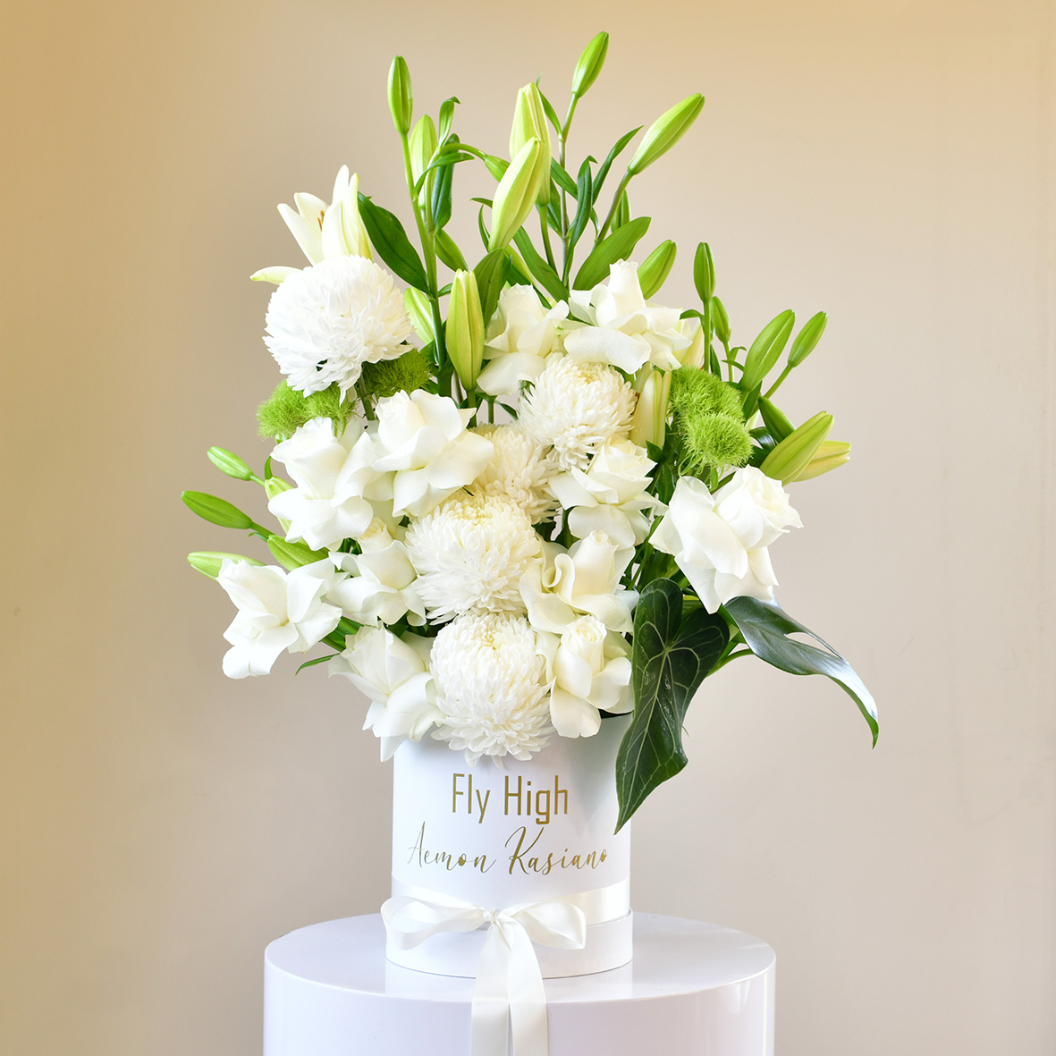 White Sympathy Flowers