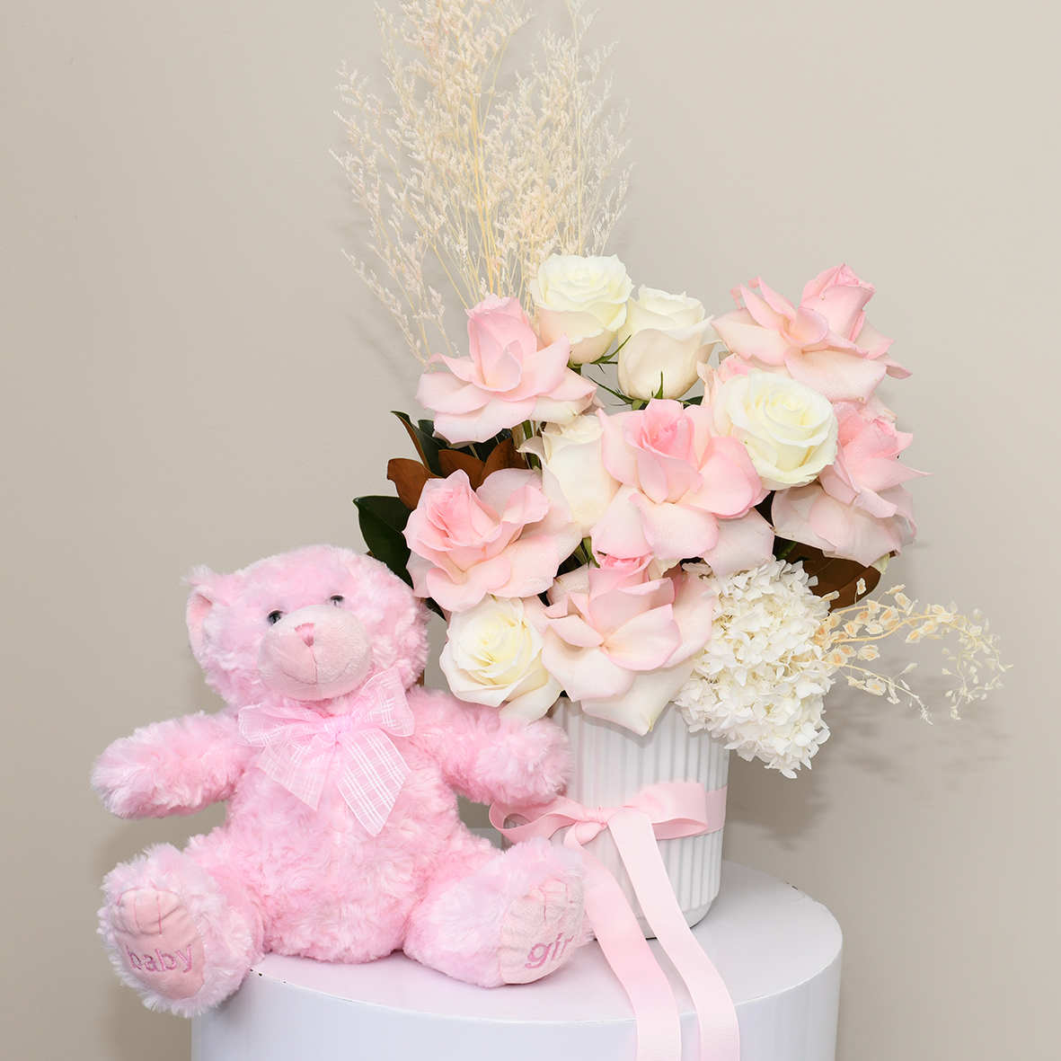 Flowers in a Vase and Baby Girl Hampers Sydney