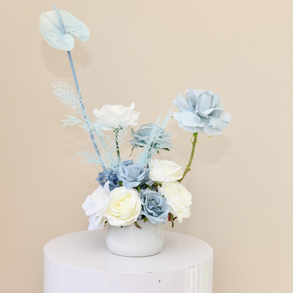 Boy Baby Shower Birthday Blue Table Centerpiece Flowers HIRE Sydney 102