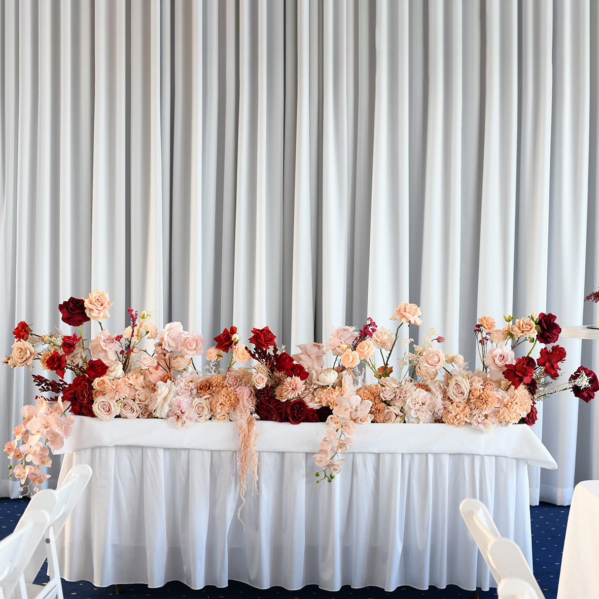 Bridal Table Flowers- SILK HIRE