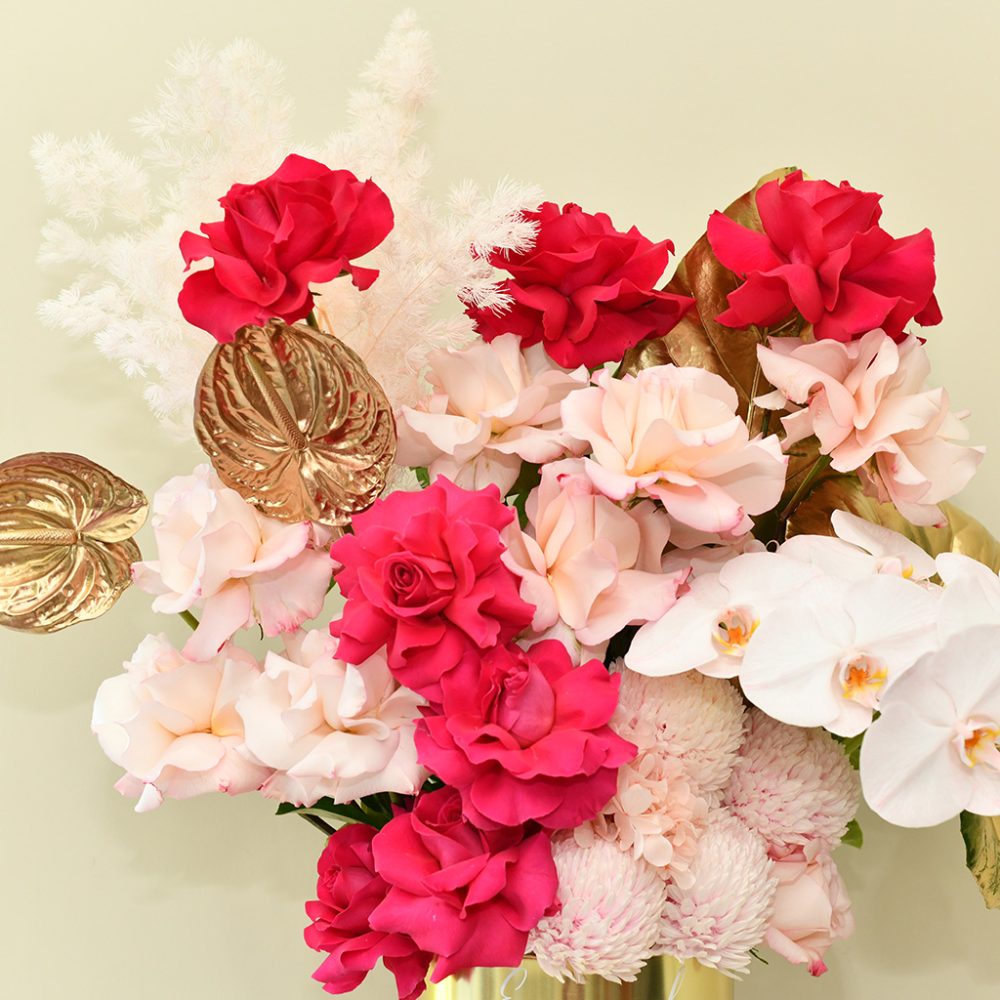 Pink Flowers Arrangement (Pretty in Pink Floral Bouquet)