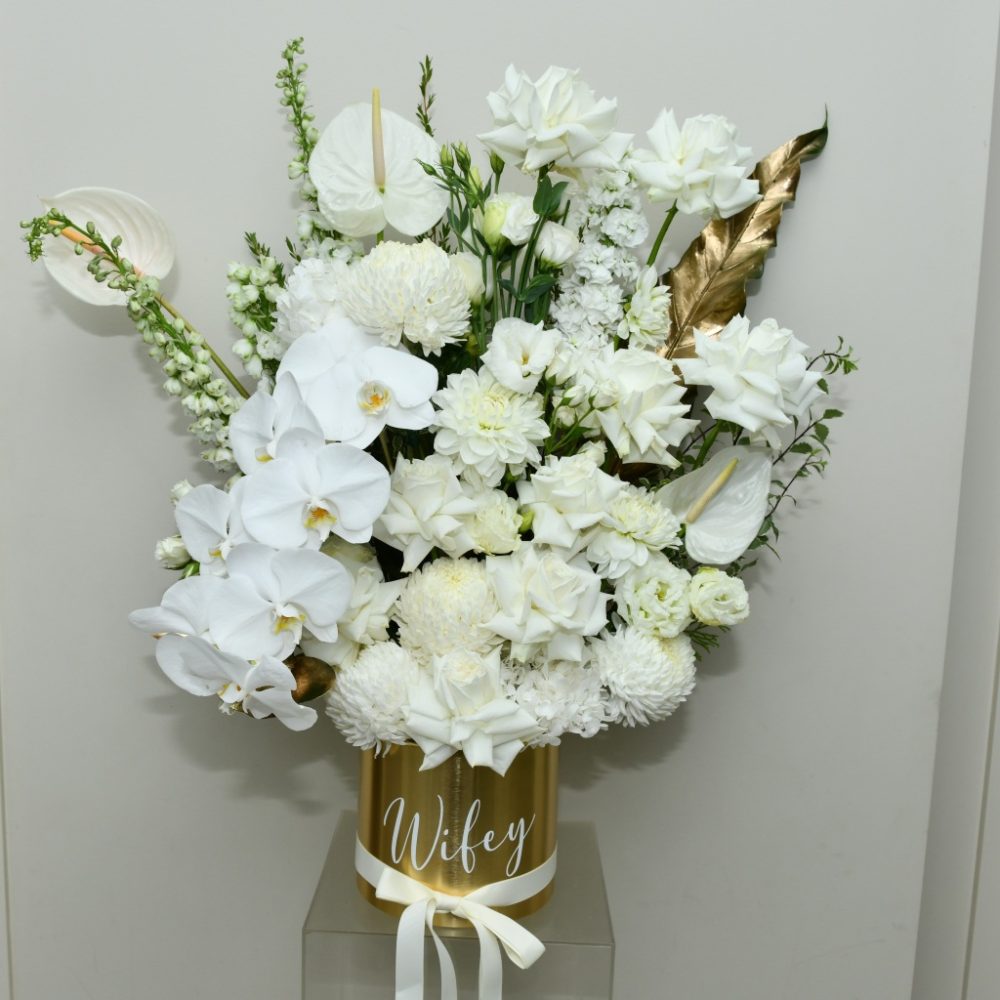 Large White Floral Arrangement Sydney